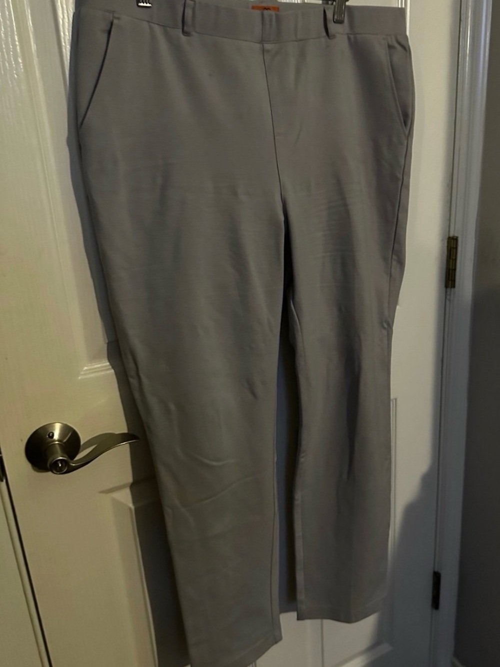 Mary Crafts Gray Straight Leg Dress Pants Trousers Women's Size 16 QD032C